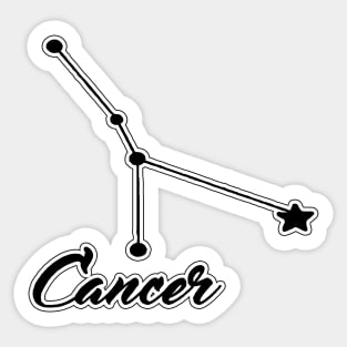 Cancer Zodiac Constellation Design Sticker